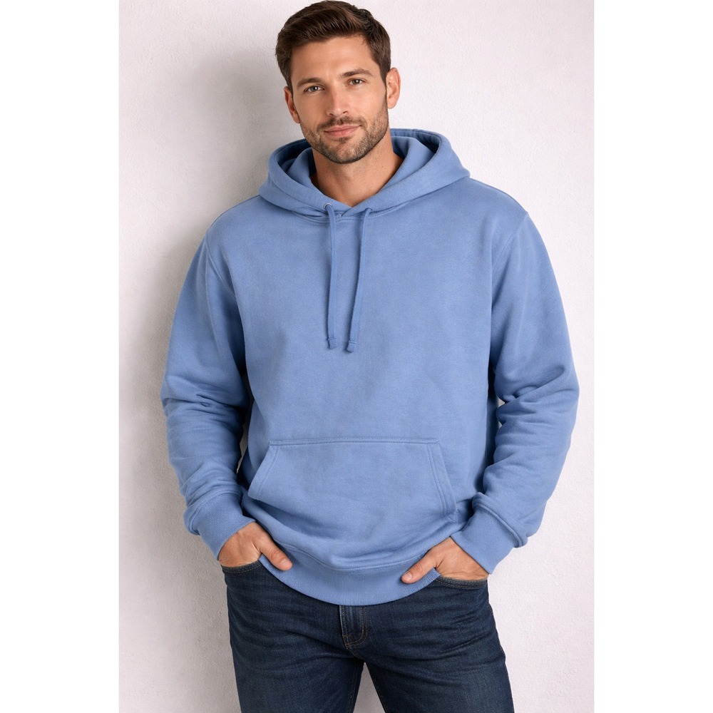 Goodfellow & Co Mens Fleece Hoodie Blue XL Ultra Soft Kangaroo Pocket Casual